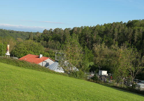 Blick vom Mühlhaldenweg auf das Klärwerk Dagersheim-Darmsheim Blick vom Mühlhaldenweg auf das Klärwerk Dagersheim-Darmsheim