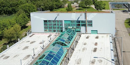 Flockungsfiltration Flockungsfiltration in der Draufsicht