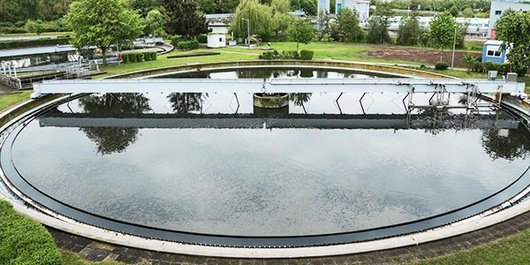 Nachklärbecken 1 Gesamtansicht Nachklärbecken