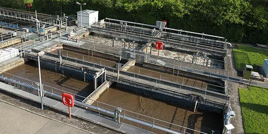 Biologische Reinigungsstufe Alle vier Beckern der biologischen Reinigungsstufe