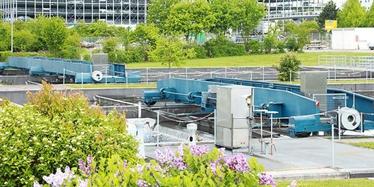 Vorklärbecken Nr. 3 bis 6 Vorklärbecken Nr. 3 bis 6 Gesamtansicht