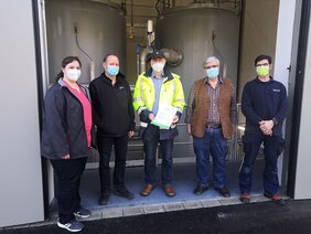 Schlussabnahme mit dem LRA Böblingen Schlussabnahme mit dem Landratsamt Böblingen unter anderem mit Herr Schwentner, Herr Schumm und Frau Thumm